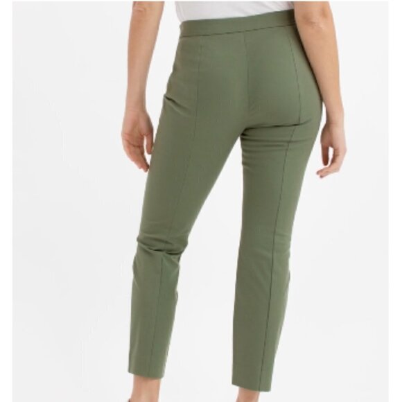 Everlane The Side-Zip Stretch Cotton Pant in Green sz 4 - Picture 2 of 5